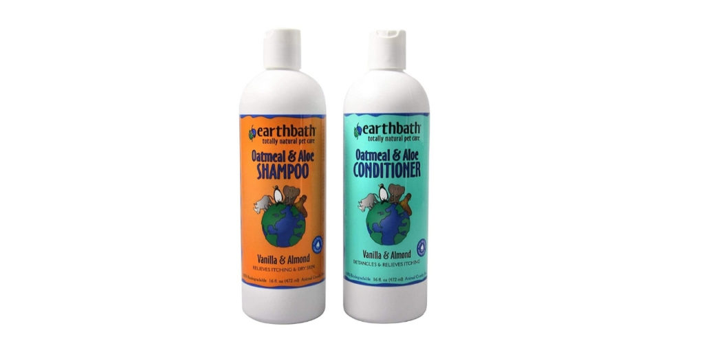This shampoo and conditioner set makes your pup’s coat silky and smooth. It is made with oatmeal and aloe, which if you didn’t know, is the best thing for your baby’s skin. 