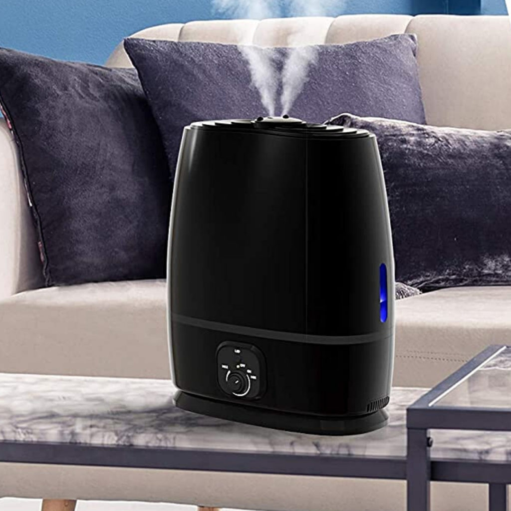 The Everlasting humidifier really is everlasting, holding enough steam to moisturize your room for up to 50 hours straight. Fill it up, feel it moisturize your world, and have it tuck you in for the next 2-3 nights without having to worry about refills!